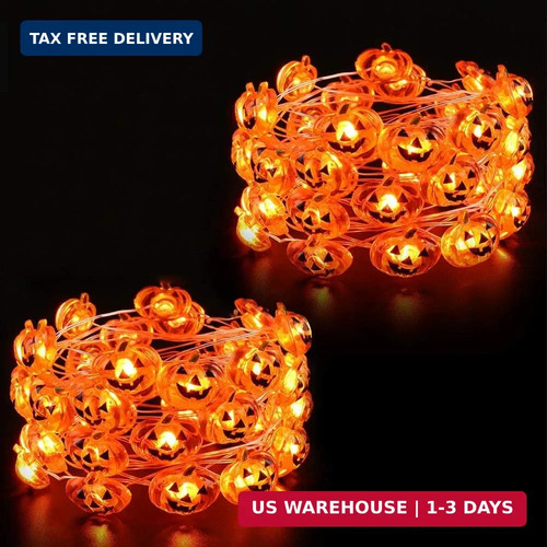 Halloween pumpkin lights 2 - pumpkin, lights,