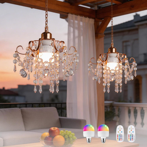 Battery operated chandelier - operated, 2