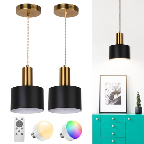Battery operated pendant light - operated,