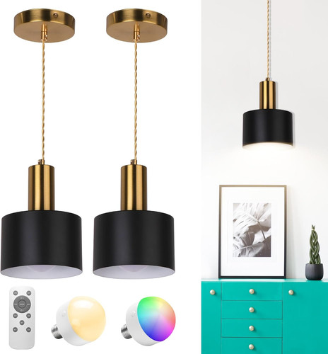 Battery operated pendant light - battery,