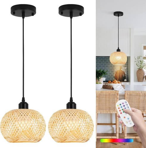 Boho pendant light battery - light,