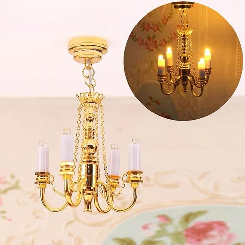 Mini doll house chandelier - , led
